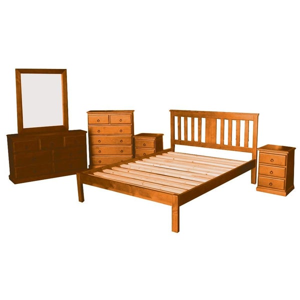 SALE!! SALE!! Solid NZ Pine Manly 5pc Bedroom Suite-Queen Carousel 1