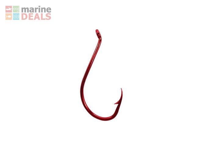 Wasabi Tackle Red Suicide Hooks 7/0 Qty 3 Carousel 1