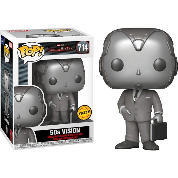 Wandavision - 50's Vision Black & White Pop! Vinyl [SINGLE CHASE BUNDLE] Carousel 1