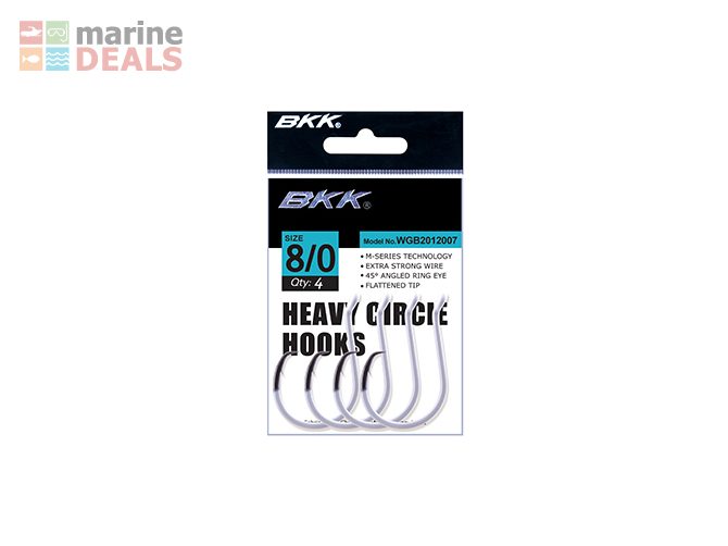 BKK Heavy Circle Hooks Glow 6/0 Qty 6 Carousel 1