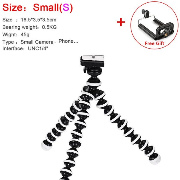 Octopus Tripod Stand Flexible Gorillapod for Mobile Phone Camera Carousel 1