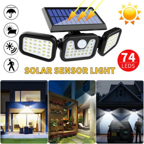 74 LED Solar Wall Lights Montion Sensor Wall Lamp 2004028 Carousel 2