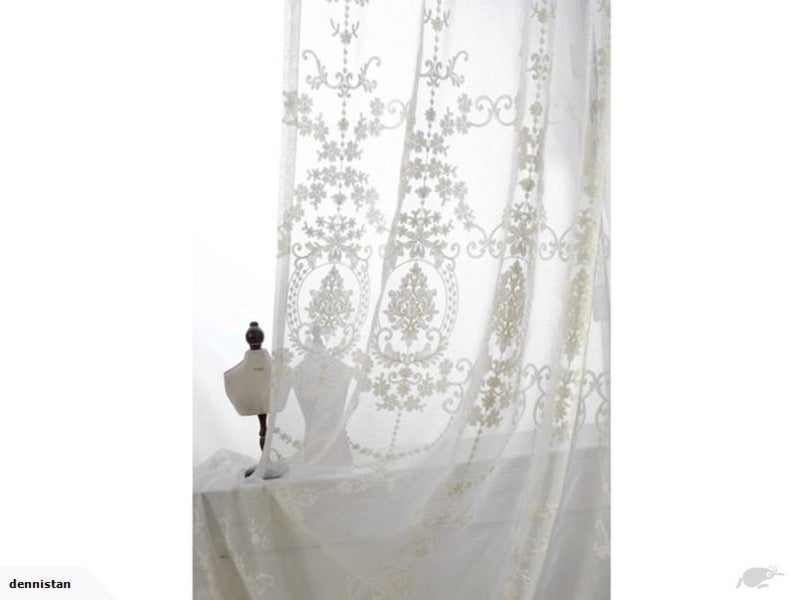 Romantic Victoria White Curtain 2000106 Carousel 2
