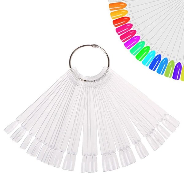 50pcs Nail Tip Practice Display Fingers False Nail Art Swatch i1728TP0 Carousel 2