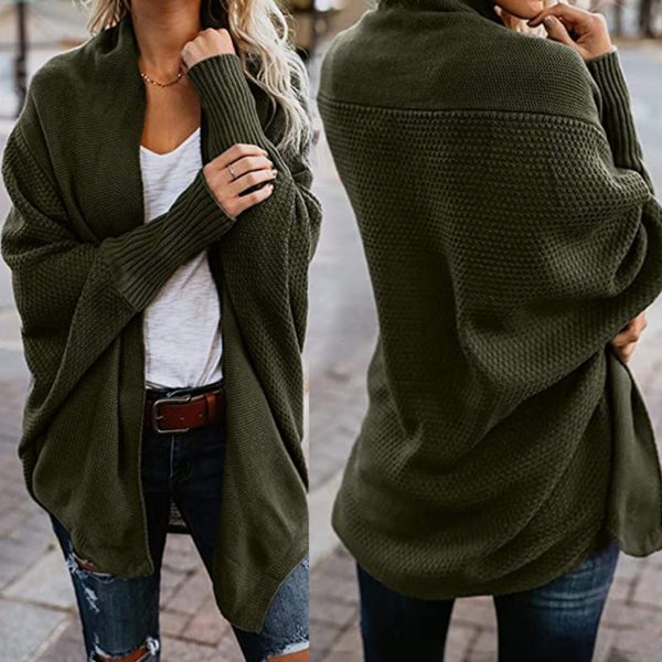 Kimono Cardigan Knitted Sweater Womens Clothing Size 14 D0638GN4 Carousel 2