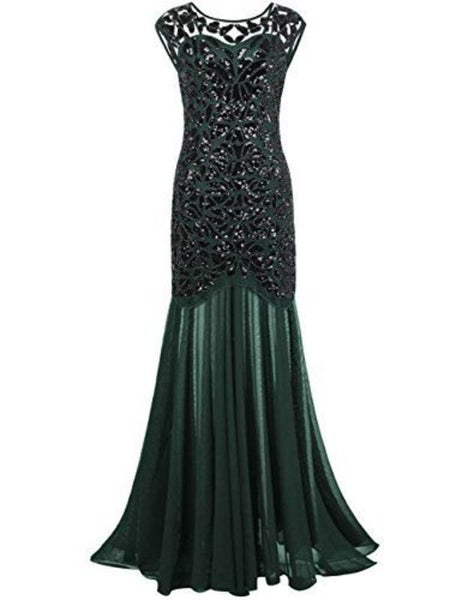 Maxi Dress Ball Dress Evening Dress Flapper Womens Clothing Size 12 J2113GN5 Carousel 10