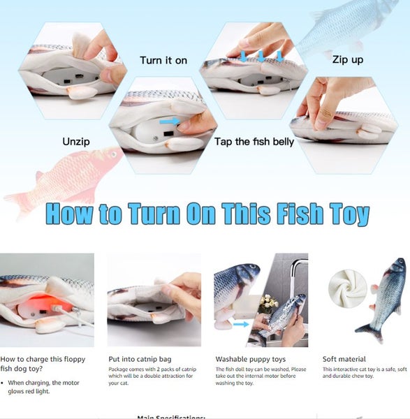 Cat Toy Fish i1842BK0 Carousel 15