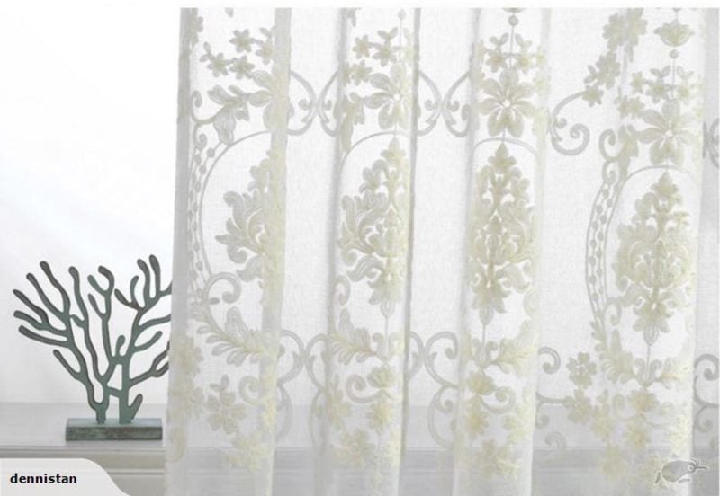 Romantic Victoria White Curtain 2000106 Carousel 1