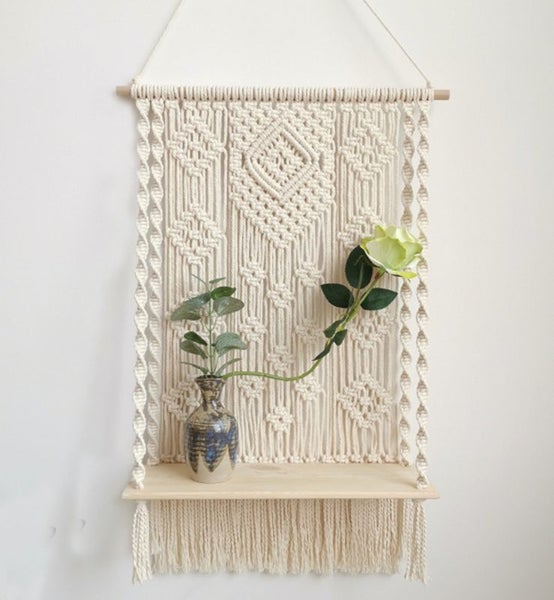 Macrame Plant Hanger Shelf Wall Hanging I0937BG0 Carousel 2