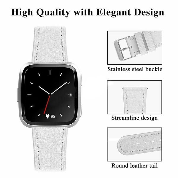 Fitbit Sense Leather Strap Band I1194WT0 Carousel 1