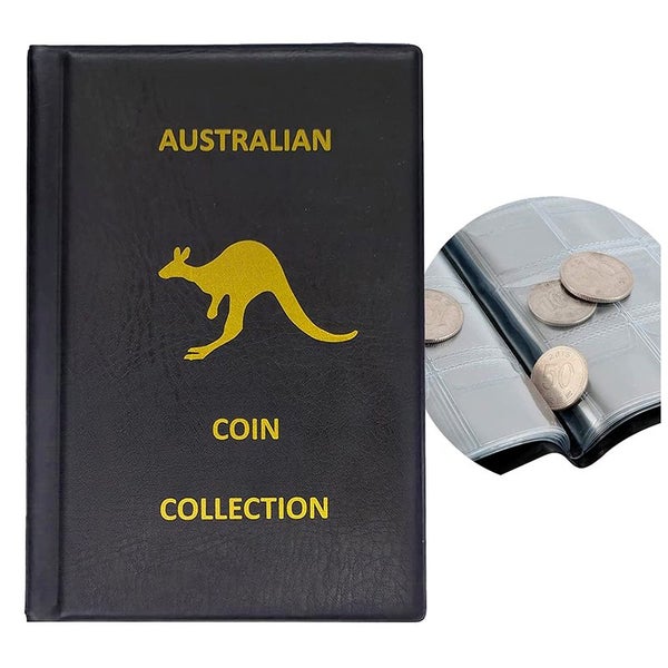 Coin Collection Holders Stamp Storage Money Penny Pockets Album i2087BK0 Carousel 2