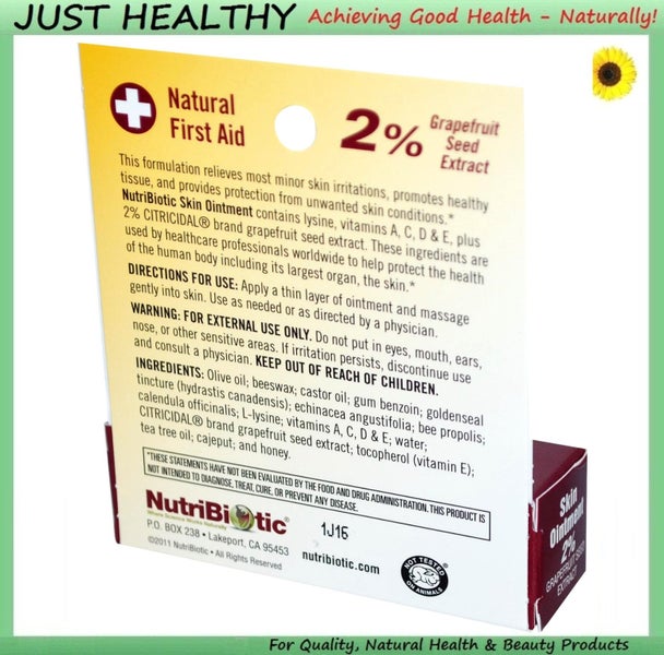 NATURAL OINTMENT for FUNGAL INFECTIONS, CUTS, FIRST AID NUTRIBIOTIC Carousel 2