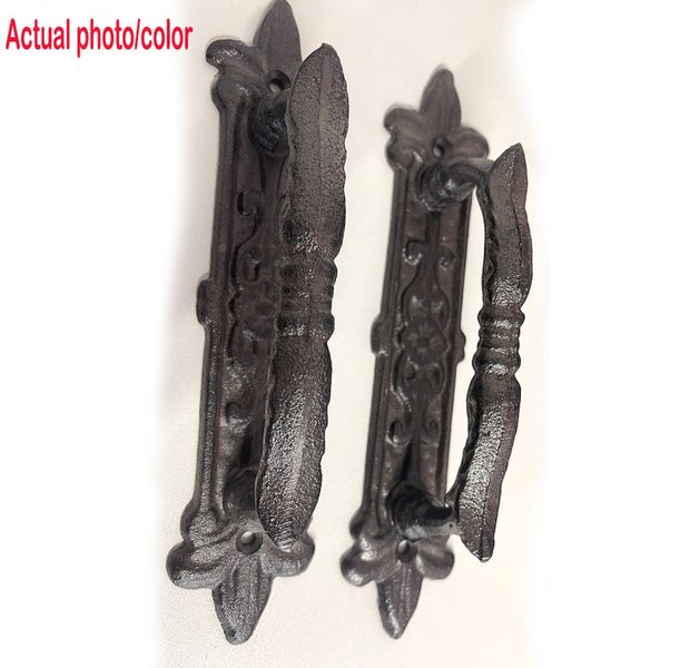 2 x Door Handles Cast Iron Heavy Duty 3639623 Carousel 1