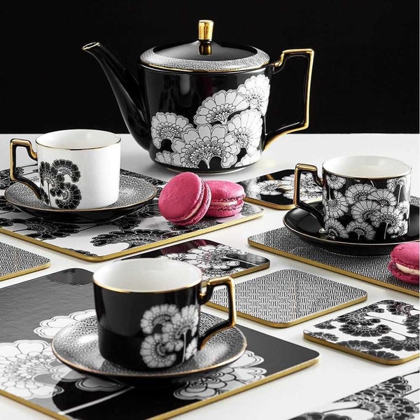 Ashdene Florence Broadhurst Black Cup & Saucer Set Carousel 5