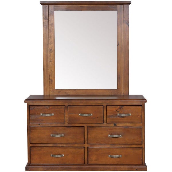 SALE!!!! SALE!!!! Solid NZ Pine Wood- Traditional Dresser & Mirror Carousel 1