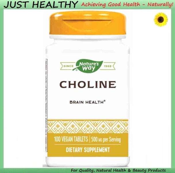 CHOLINE - NATURE'S WAY - 500 mg 100 VEGAN TABS Carousel 1