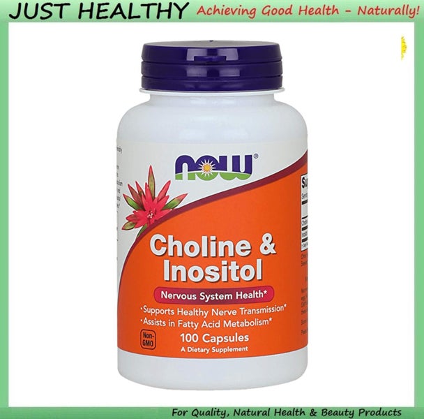 CHOLINE & INOSITOL 500 MG 100 CAPS - NERVOUS SYSTEM HEALTH Carousel 1