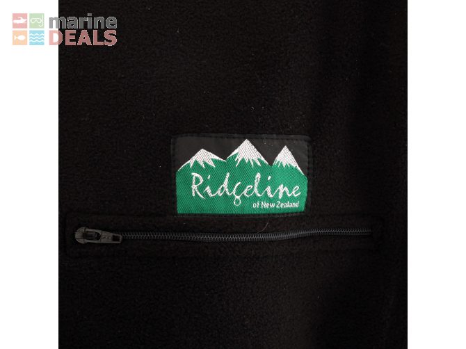 Ridgeline Workmans Fleece Zip T-Shirt Black L Carousel 4