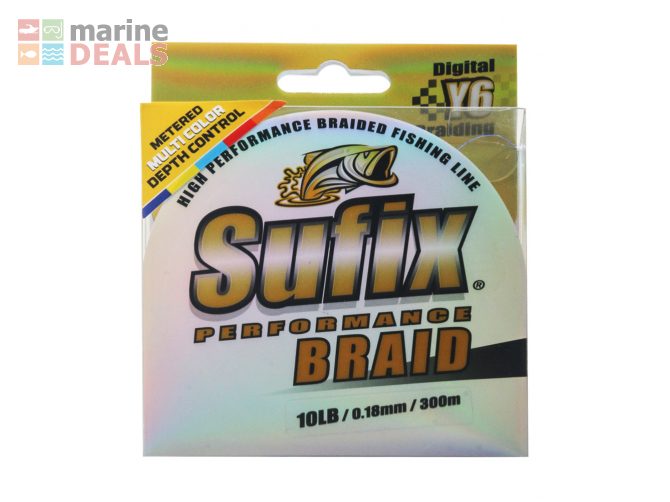 Sufix Perf Multi-Colour Braid 300m 10lb 0.18mm Carousel 3