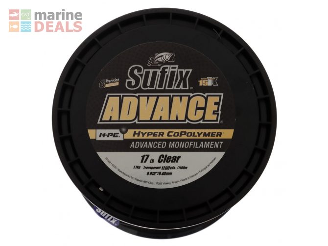 Sufix Advance H-PE Monofilament Clear 1100m 17lb … Carousel 2