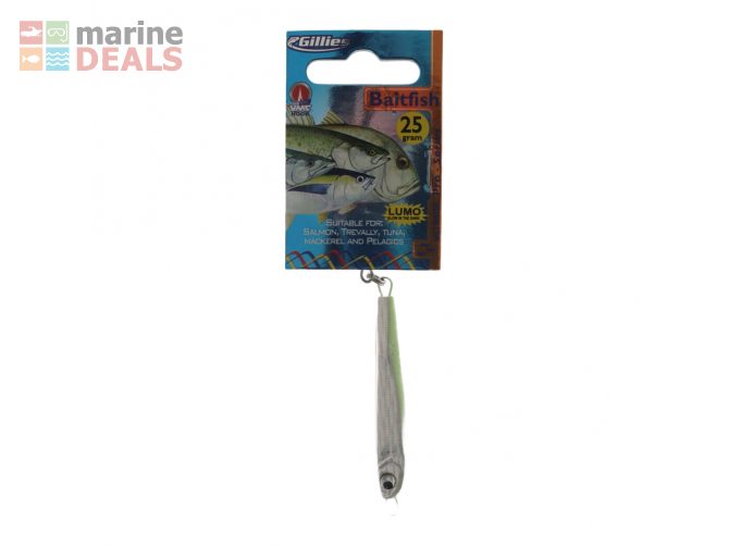 Gillies Baitfish Saltwater Spinner 25g Silver Carousel 2