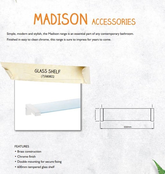 BATHROOM GLASS SHELF Carousel 2