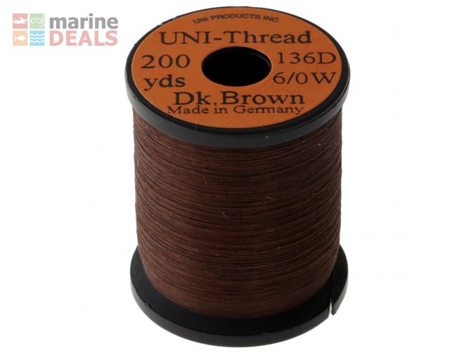 UNI Thread 6/0 200yd Dark Brown Carousel 1