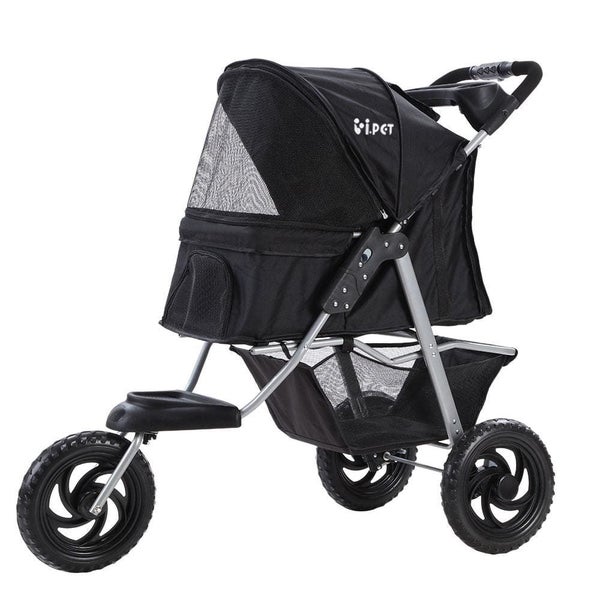 I.pet Pet Stroller Dog Carrier Foldable Pram Large Black Carousel 1