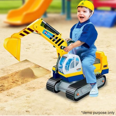Kids Ride On Digger Toy Truck Carousel 14