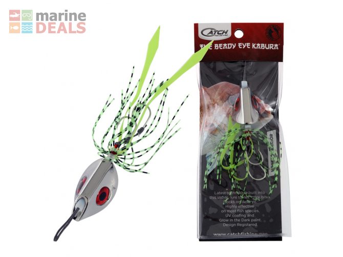 Catch Beady Eye Kabura UV and Glow Jig 100g White… Carousel 1