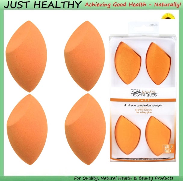 REAL TECHNIQUES - MIRACLE COMPLEXION SPONGE - ECONOMICAL 4-PACK Carousel 1