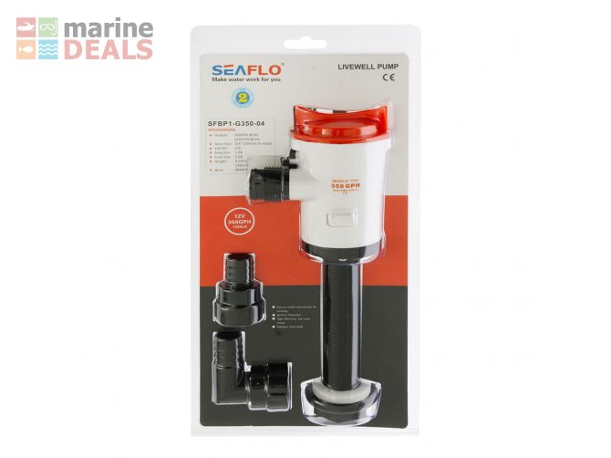 Seaflo Vertical Livewell Pump 12V 350GPH Carousel 2