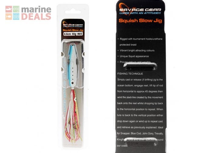 Savage Gear Squish Slow Jig 80g Sardine Flash Carousel 2