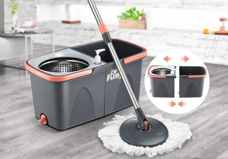 Spin Mop Dual Bucket Set Floor Cleaner Carousel 1