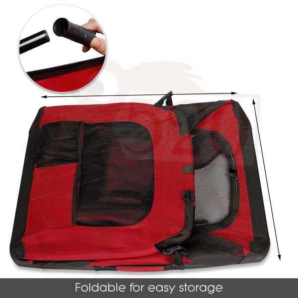 Dog Travel Cage Collapsible Soft Pet Dog Crate 81CM * LOVEPET® Carousel 13