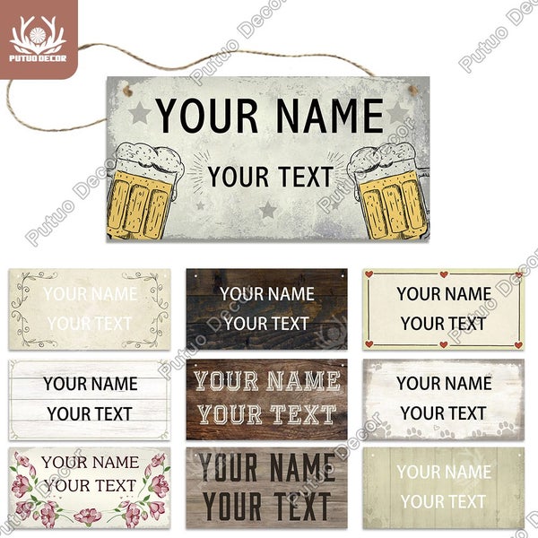 Putuo Decor Custom Wooden Sign Personalized Lovely Friendship Wood Carousel 2