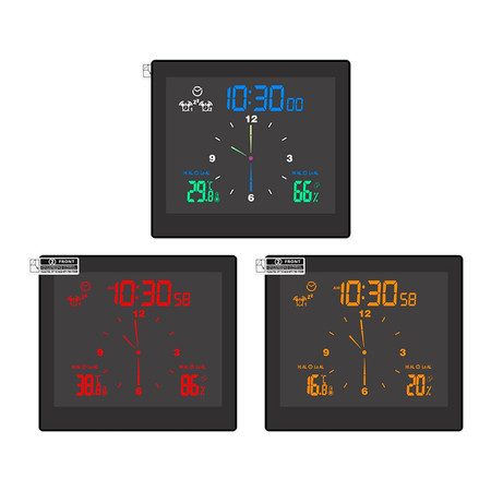 Digital Shower Clock Waterproof Bathroom Digital Clock for Kitchen Bathroom Carousel 10