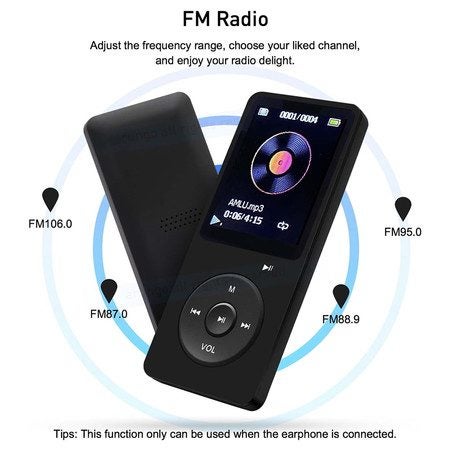 MP3 Player With 32GB Memory Card, Portable HiFi Lossless Sound Player Carousel 9