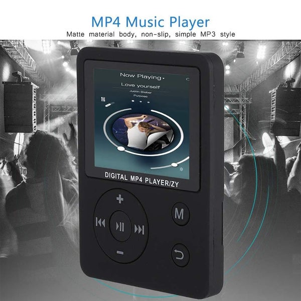 USB 2.0 Mini MP3 MP4 Player with Headphones for Running (Black) Carousel 1