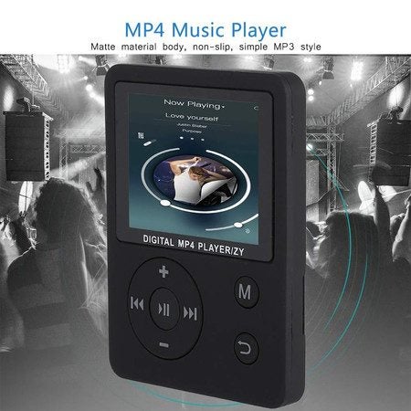 USB 2.0 Mini MP3 MP4 Player with Headphones for Running (Black) Carousel 6