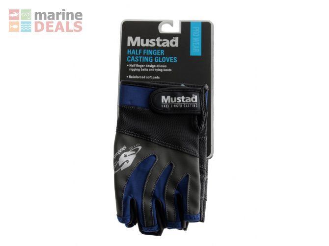 Mustad Half Finger Casting Gloves Medium Carousel 7