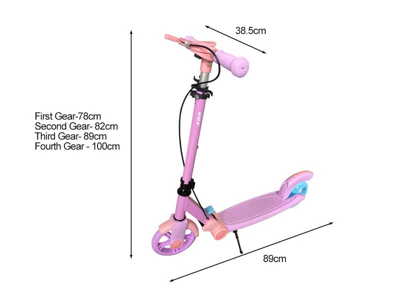 Kid Scooter-Pink+Purple Carousel 8