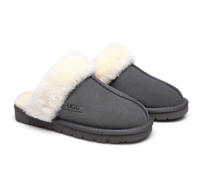 UGG Slippers Australia Premium Sheepskin Unisex Muffin Scuff Carousel 1