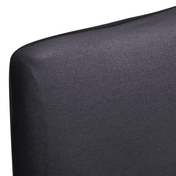 Straight Stretchable Chair Cover 6 Pcs Anthracite Otoaxx Carousel 2