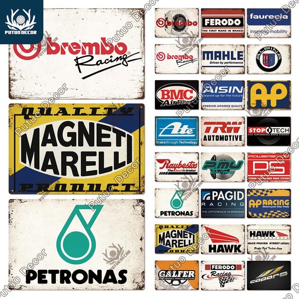 Putuo Decor Auto Parts Sign Vintage Tin Signs Metal Poster for Garage Carousel 2