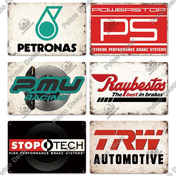Putuo Decor Auto Parts Sign Vintage Tin Signs Metal Poster for Garage Carousel 7