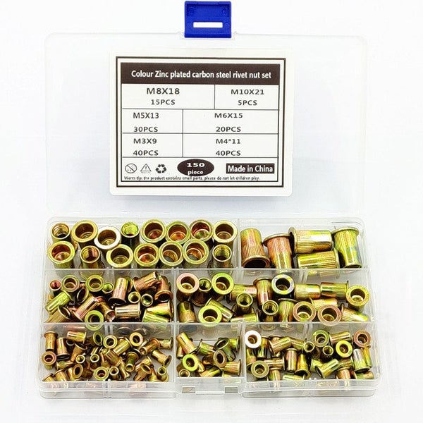 150pcs Rivet Nut Inserts Rivnut Nutserts 3651807 Carousel 2