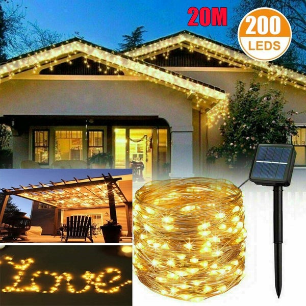 200LED Solar String Lights Christmas Outdoor Garden Lights 2004002 Carousel 1