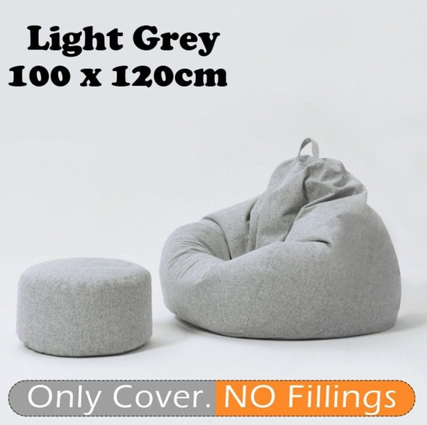 Beanbag Chair Bean Bag Cover + Foot Rest 2036612 Carousel 2