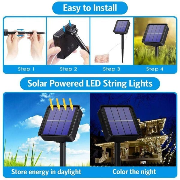 200LED Solar String Lights Christmas Outdoor Garden Lights 2004002 Carousel 20